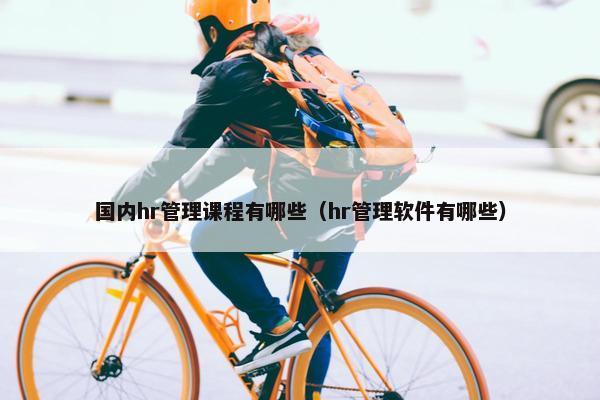 国内hr管理课程有哪些（hr管理软件有哪些）