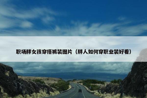 职场胖女孩穿搭裤装图片（胖人如何穿职业装好看）