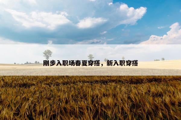 刚步入职场春夏穿搭，新入职穿搭