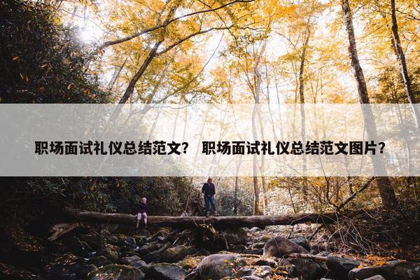 职场面试礼仪总结范文？ 职场面试礼仪总结范文图片？