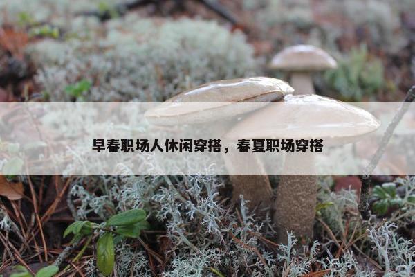 早春职场人休闲穿搭，春夏职场穿搭