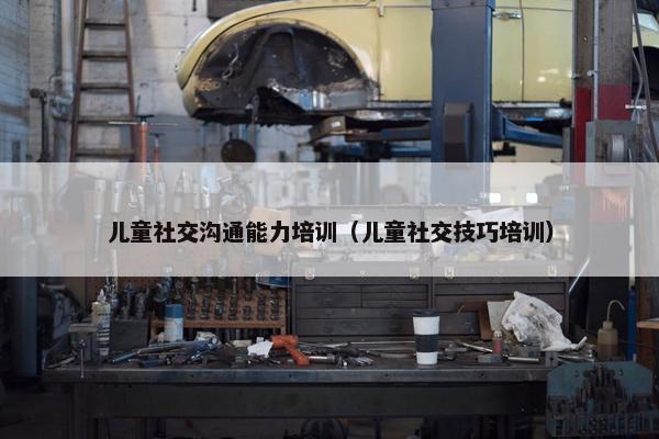 儿童社交沟通能力培训（儿童社交技巧培训）