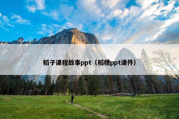稻子课程故事ppt（稻穗ppt课件）