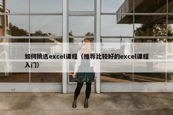 如何挑选excel课程（推荐比较好的excel课程入门）