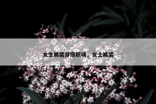女生裤装穿搭职场，女士裤装