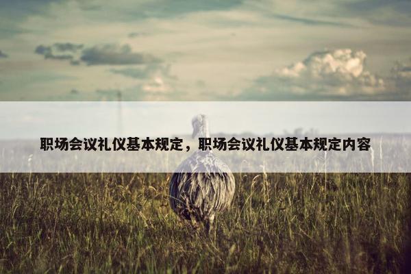 职场会议礼仪基本规定，职场会议礼仪基本规定内容