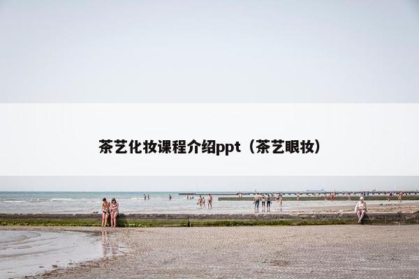 茶艺化妆课程介绍ppt（茶艺眼妆）