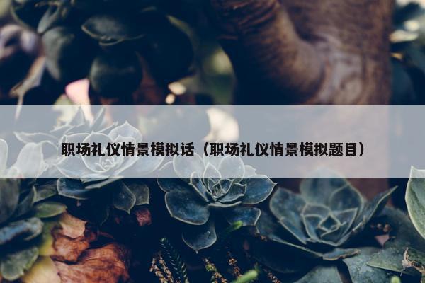 职场礼仪情景模拟话（职场礼仪情景模拟题目）