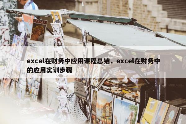 excel在财务中应用课程总结，excel在财务中的应用实训步骤