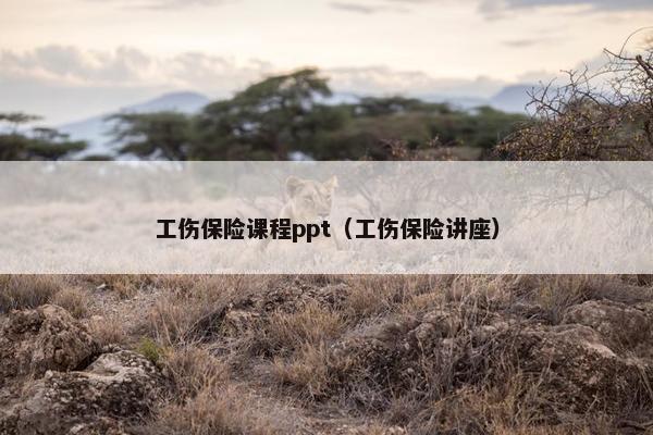 工伤保险课程ppt（工伤保险讲座）