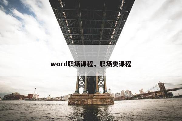 word职场课程，职场类课程